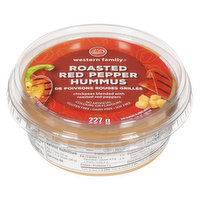 Western Family - Hummus - Roasted Red Pepper, 227 Gram