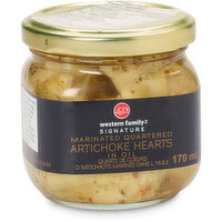 Western Family - Signature Marinated Quartered Artichoke Hearts - in Oil, 170 Millilitre