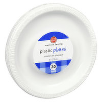 Western Family - Plastic Plates 9in, 20 Each