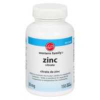 western Family - Zinc Citrate - Tablets