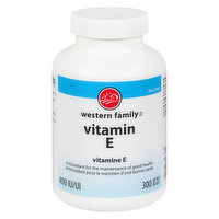 Western Family - Vitamin E 400IU, 300 Each