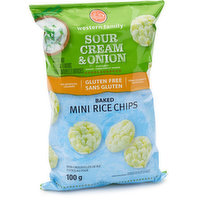 Western Family - Mini Rice Chips - Sour Cream & Onion, 100 Gram