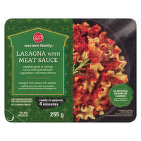 western Family - Lasagna with Meat Sauce, 255 Gram