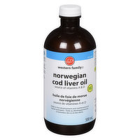 Western Family - Norwegian Cod Liver Oil, 500 Millilitre