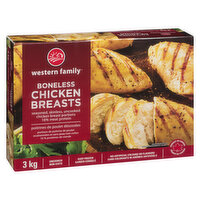 Western Family - Boneless Chicken Breasts, 3 Kilogram