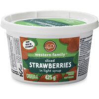 Western Family - Sliced Strawberries In Light Syrup, 425 Gram