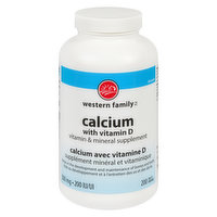 Western Family - Calcium With Vitamin D