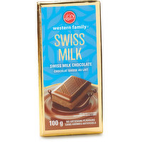 Western Family - Swiss Milk Chocolate Bar, 100 Gram