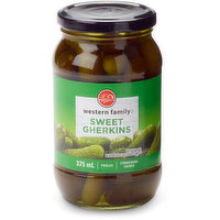 Western Family - Sweet Gherkins Pickles, 375 Millilitre