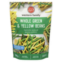 Western Family - Frozen Vegetables - Whole Green & Yellow Beans, 500 Gram