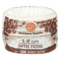 Western Family - Basket Coffee Filters, 200 Each