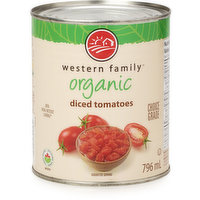 Western Family - Organic Diced Tomatoes, 796 Millilitre