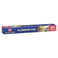 western Family - Aluminum Foil 50', 1 Each