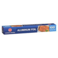 western Family - Aluminum Foil 100 ft, 1 Each