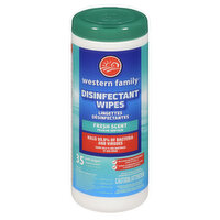 Western Family - Disinfecting Wipes Fresh Scent, 35 Each