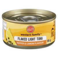 western Family - Flaked Light Tuna Lemon & Pepper, 85 Gram