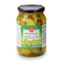 Western Family - Bread & Butter Pickles, 500 Millilitre
