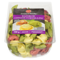 western Family - Rainbow Cheese Tortellini Pasta, Fresh, 700 Gram