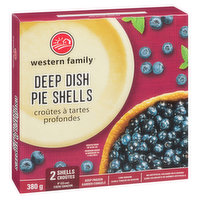 Western Family - Deep Dish Pie Shells 9", 380 Gram