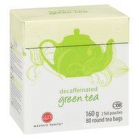 Western Family - Green Tea Decaffeinated, 80 Each