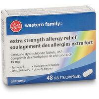 Western Family - Extra Strength Allergy Relief - 48 tablets