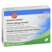 Western Family - Allergy Remedy Loratidine Non Drowsy, 48 Each