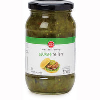 Western Family - Sweet Green Relish, 375 Millilitre