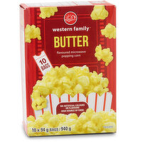 Western Family - Butter Flavour Microwave Popcorn