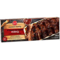 western Family - Fully Cooked BBQ Pork Back Ribs