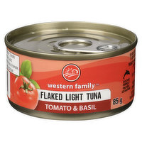 Western Family - Flaked Light Skipjack Tuna Tomato & Basil, 85 Gram