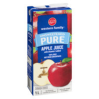 Western Family - Pure Apple Juice, 1 Litre