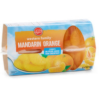 Western Family - Mandarin Orange Segments Fruit Cups, 4 Each