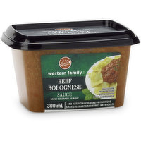 Western Family - Beef Bolognese Sauce, Fresh, 300 Millilitre