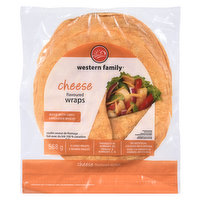 western Family - Wraps Large - Cheese, 8 Each