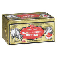 Western Family - Salted Creamery Butter, 454 Gram