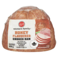 Western Family - Smoked Ham with Honey Flavour, 650 Gram