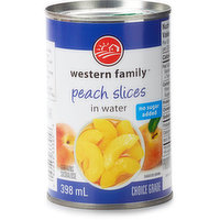 Western Family - Peach Slices in Water - No Sugar Added