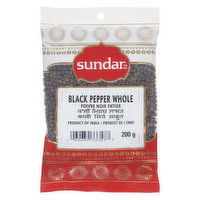 Sundar - Black Pepper Whole, 200 Gram