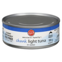 Western Family - Chunk Light Tuna in Water, 100 Gram