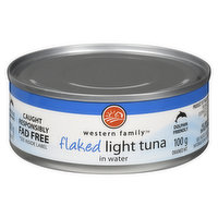 Western Family - Flaked Light Tuna in Water, 100 Gram