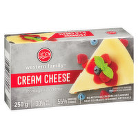 Western Family - Cream Cheese Brick, 250 Gram