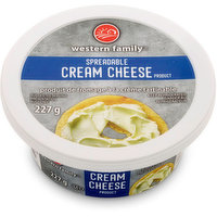 Western Family - Spreadable Cream Cheese, 227 Gram