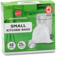 Glad White Garbage Bags - Small 25L - 48 Bags — Miller & Bean