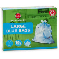 Western Family - Recycling Bags Large, 30 Each