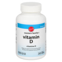 Western Family - Vitamin D Tablets, 260 Each