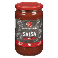 Western Family - Hot Salsa, 650 Millilitre