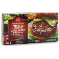 Western Family - Cheddar & Bacon Angus Beef Burgers