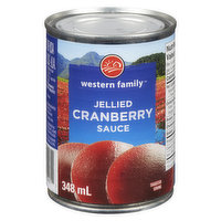 Western Family Western Family - Jellied Cranberry Sauce, 348 Millilitre