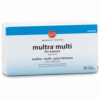 Western Family Western Family - Multra Multi Vitamins For Women - Dye Free, 90 Each