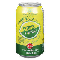 Western Family - Citrus Twist Sparkling Water, 355 Millilitre